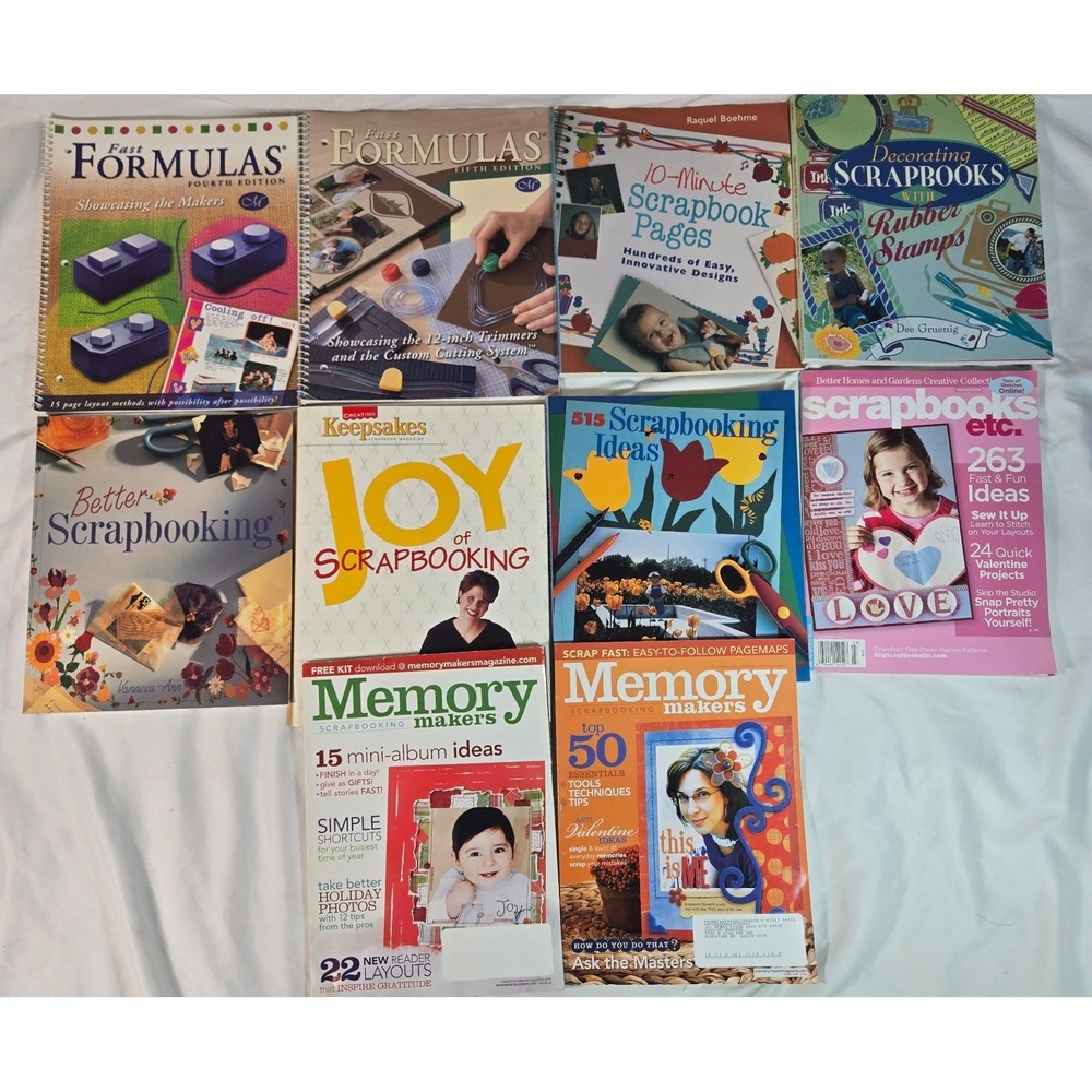 Scrapbooking Book Magazine Lot of 10 Creative Memories Creating Keepsakes Memory
